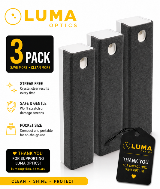 Introducing the Luma Screen Cleaner 2-in-1 — Clean Displays. Drive Clear.